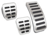 GAS BREMSE KUPPLUNG SATZ ALU  PEDAL ABDECKUNGEN FÜR VW BORA GOLF LUPO NEW BEETLE
